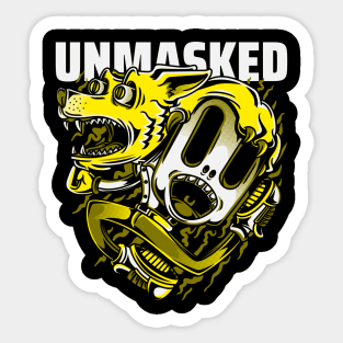 unmasked Sticker